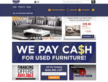 Tablet Screenshot of clovisfurniture.com